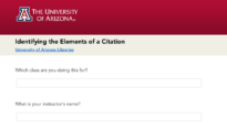 Identifying the elements of a citation